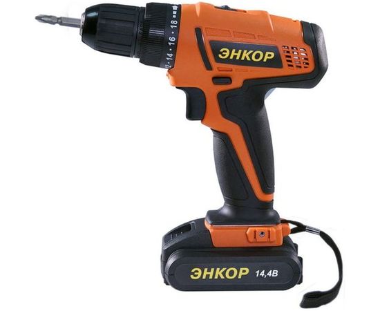 Аккумуляторная дрель-шуруповерт Энкор ДША-2 14.4ЭР/10Л 50024 – изображение 7