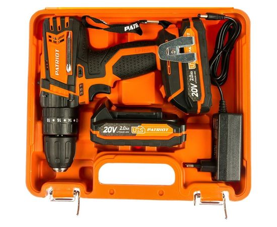 Аккумуляторная дрель-шуруповерт PATRIOT BR 201UES-h 180201205 – изображение 3