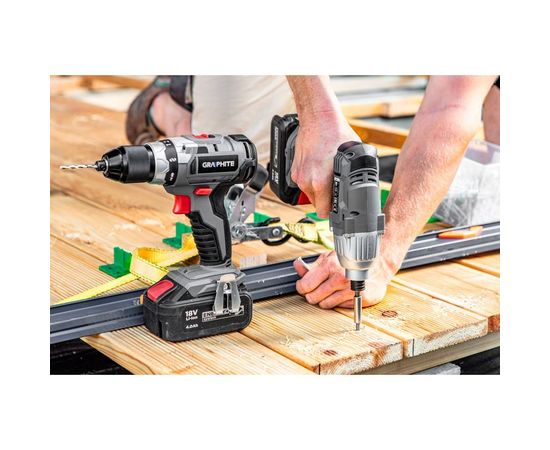 Аккумуляторная бесщеточная дрель-шуруповерт GRAPHITE Energy+ 58G019-SET1 – изображение 3