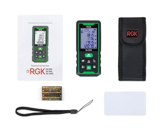 Лазерный дальномер с угломером RGK DL50G 778176 – изображение 2
