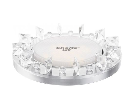 Встраиваемый потолочный светильник без лампы Sholtz для GX53 D120 Стекло/хром FGX3095 – изображение 2