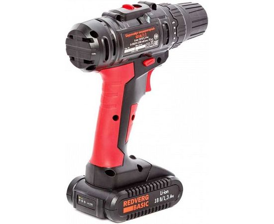 Аккумуляторная дрель-шуруповерт REDVERG Basic SD18L/1-2 6628621 – изображение 7