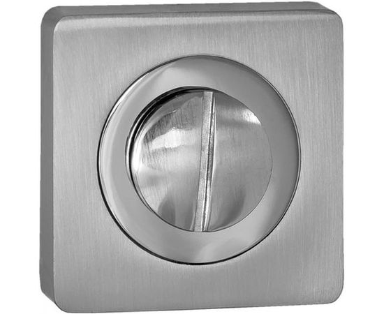 Квадратная завертка к ручкам РЕНЦ хром матовый / хром блестящий BK 02 BIG SC/CP – изображение 3