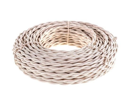 Витой провод Retrika, ретро 2х2.5 слоновая кость, 50м RP-22506 – изображение 4