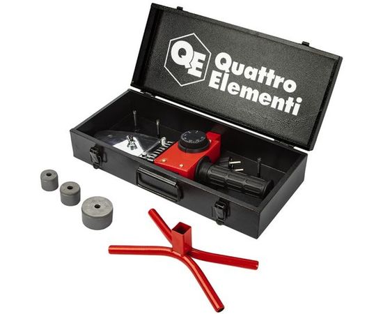 Сварочный аппарат для пластиковых труб QUATTRO ELEMENTI ST-850 850 Вт, насадки 20-32 мм, кейс 793-329 – изображение 2