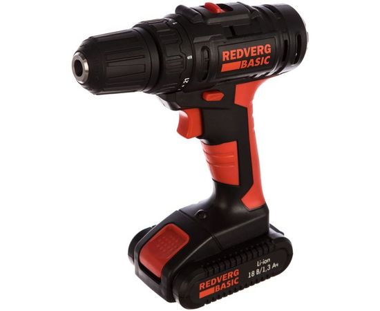 Аккумуляторная дрель-шуруповерт REDVERG Basic SD18L/1-2 6628621 – изображение 5