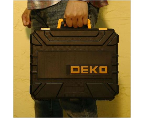 Аккумуляторная отвертка DEKO DKS4FU-Li в кейсе, набор инструментов 112 предметов 063-4153 – изображение 5