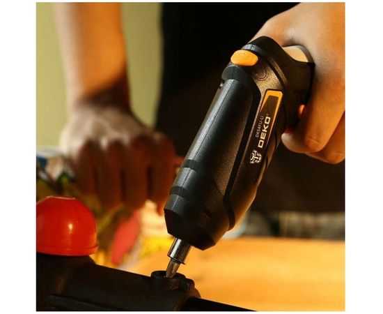 Аккумуляторная отвертка DEKO DKS4FU-Li в кейсе, набор инструментов 112 предметов 063-4153 – изображение 6