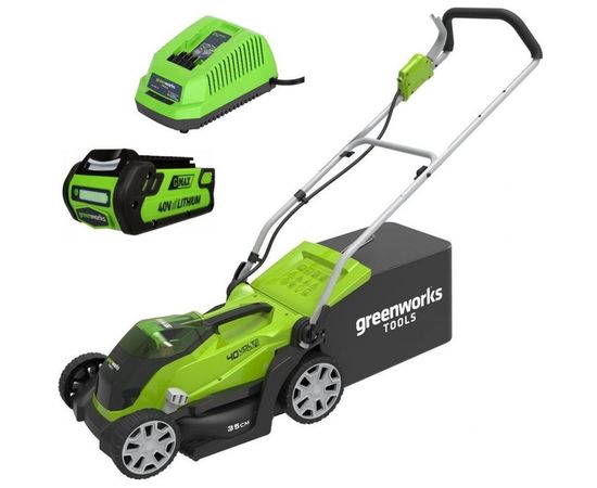 Аккумуляторная газонокосилка Greenworks G40LM35K2 40V 2501907UA 