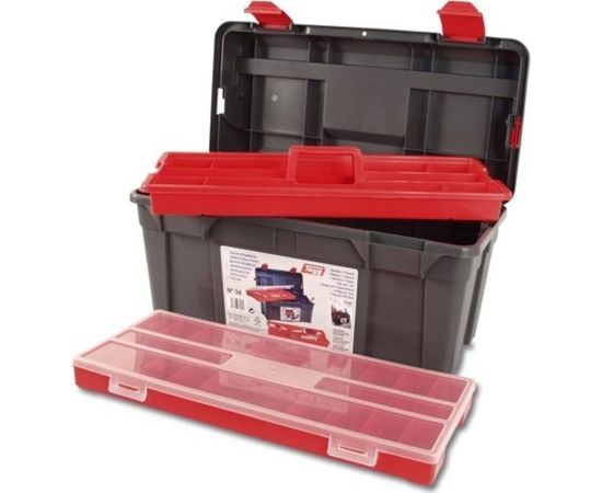 Ящик для инструментов с 2 лотками + органайзер 58х28.5х29см №35 Tayg TAY-135002 