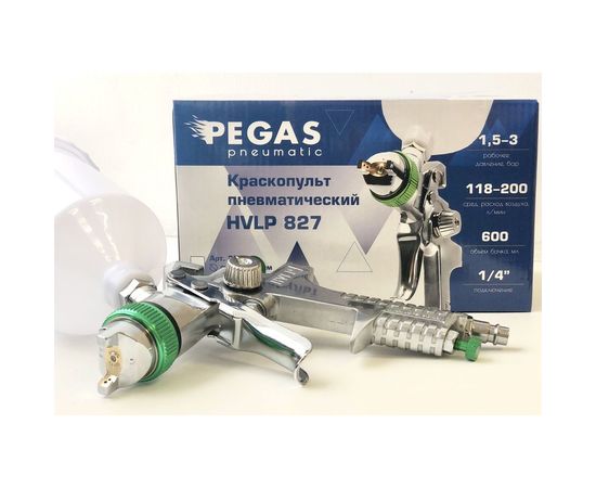 Краскопульт Pegas pneumatic HVLP827 сопло 1.4 мм 2712 