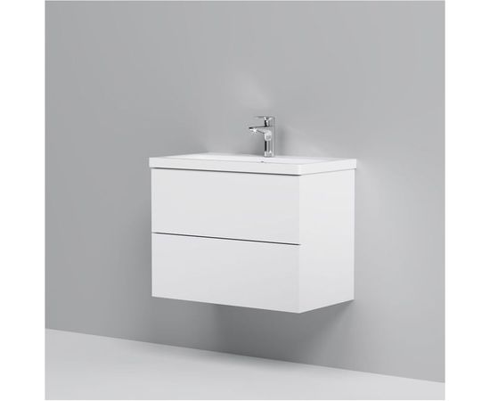 Подвесная база под раковину AM.PM Gem 75 см 2 ящика push-to-open M90FHX07522WG – изображение 7