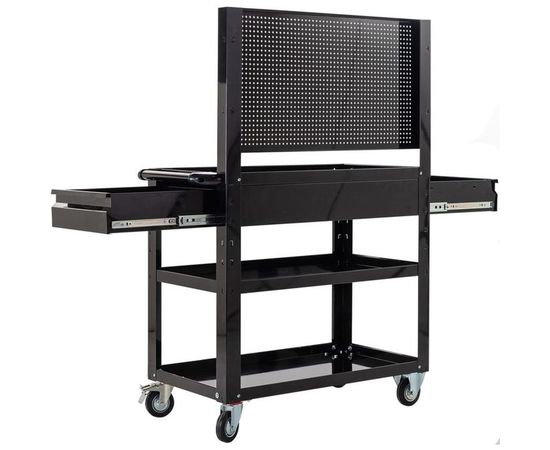 Инструментальная тележка Inforce 3 полки с панелью и ящиками 06-01-19 – изображение 9