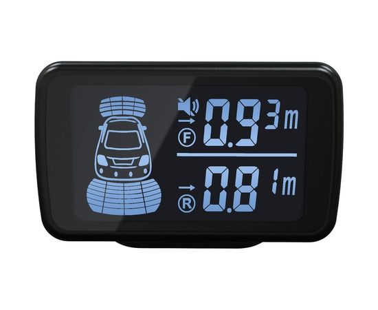 Система парковки с черными датчиками 4Drive 8X-61/D58 GPS, Black 