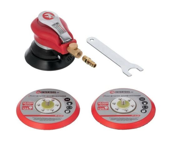 Пневматическая эксцентриковая шлифмашина INTERTOOL PT-1006 
