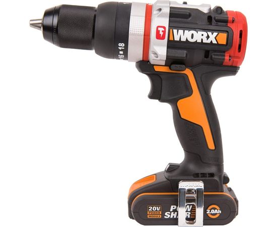 Аккумуляторная бесщеточная ударная дрель-шуруповерт WORX WX354 