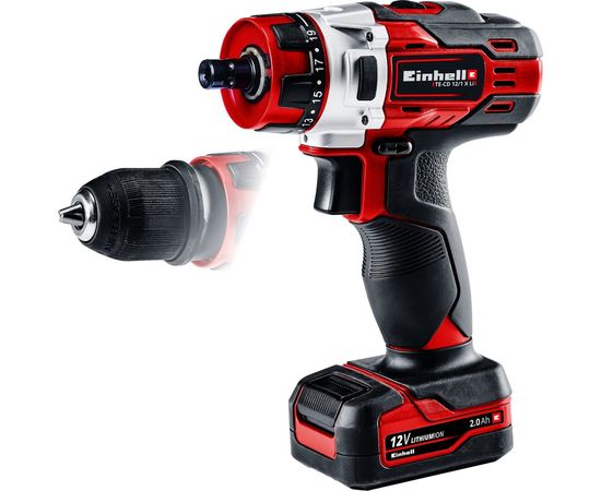Аккумуляторная дрель-шуруповерт Einhell TE-CD 12/1 X-Li 1x2.0 Ah 4513592 