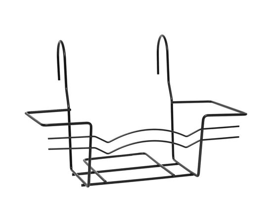 Держатель для балконного ящика Протэкт 40 см, черный ДЯ-40 