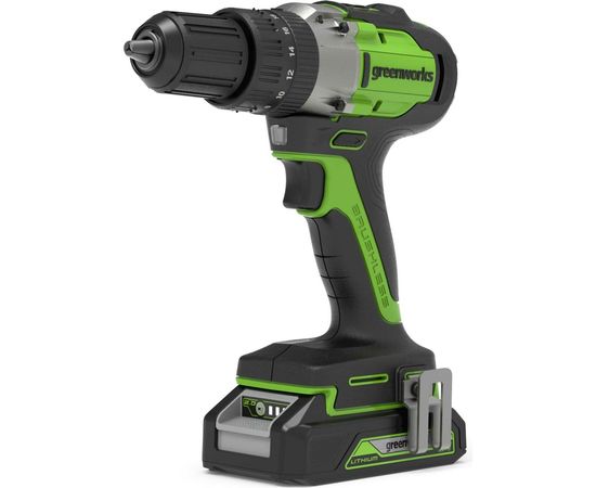 Аккумуляторная дрель-шуруповерт GreenWorks GD24DD60K2 3704107UA 