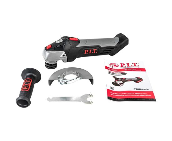 Аккумуляторная шлифмашина + АКБ P.I.T. PWS20H-125C COMBO 