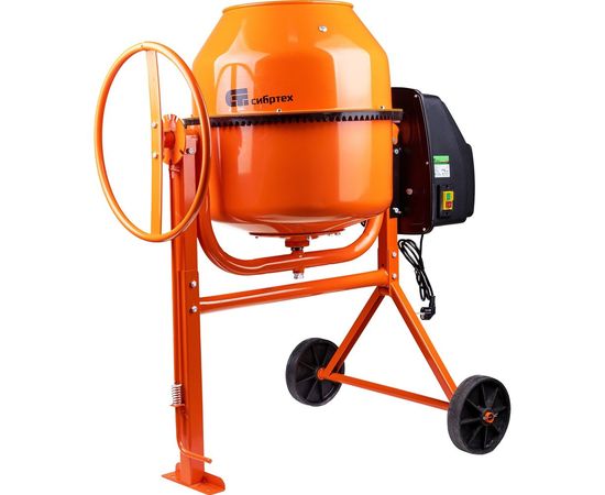 Бетоносмеситель 120 л, 500 Вт, полиамидный венец СИБРТЕХ БСЛ-120П 95471 