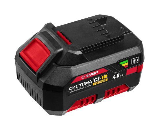Аккумуляторная батарея ЗУБР 18В, Li-Ion, 4Ач, тип С1 АКБ-С1-18-4 