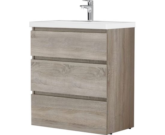 Напольная база под раковину AM.PM Gem S 75 см 3 ящика светлый дуб M91FSX0752OF 