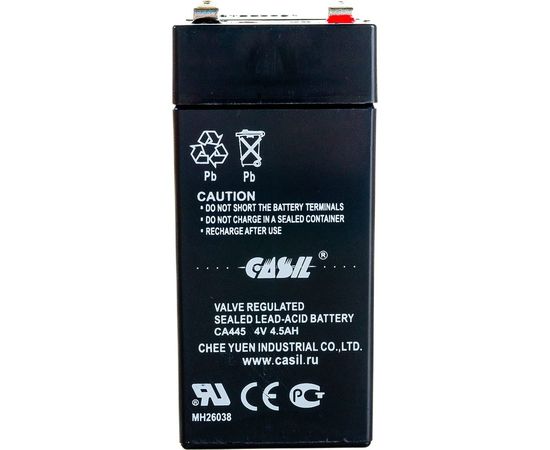 Аккумуляторная батарея CASIL CA445 4 В, 4.5 Ач 10601481 