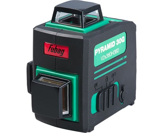 Лазерный уровень с зеленым лучом FUBAG 3D Pyramid 30G V2x360H360 41197 