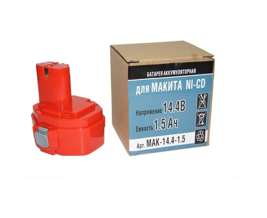 Аккумулятор Ni-CD (14.4V, 1.5 AН) для Makitа 6281DWPE P.I.T. Mak-14,4-1,5 