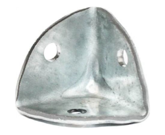 Оцинкованный уголок для ящиков Lucky Guy 25x25x2 мм, d отверстий 5.1 мм, 2 шт. 802 02К 025 0 