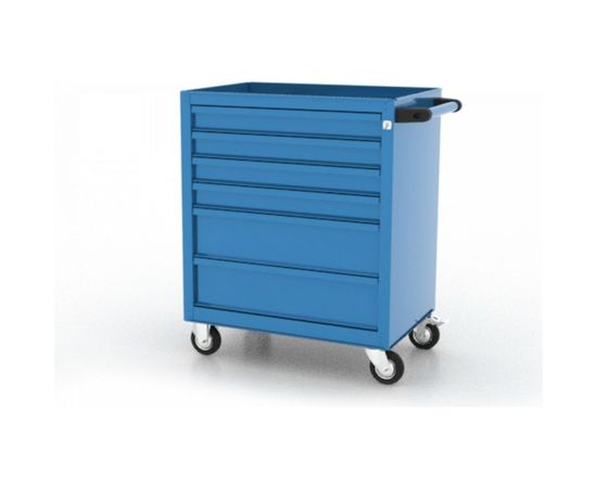 Инструментальная тележка FERRUM с 6 ящиками, серый металлик 02.006L-9007 