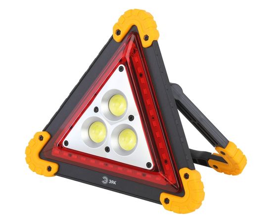 Аккумуляторный светодиодный автомобильный фонарь ЭРА AA-801 аварийный знак 15Вт power bank Б0052742 