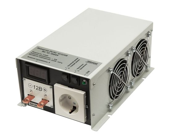 Инвертор-преобразователь напряжения СИБКОНТАКТ ИС-12-1500У DC/AC 12/220 В, 1500 Вт Я000009028 