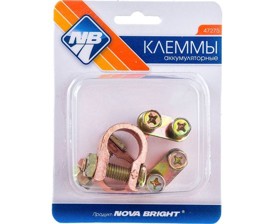 Аккумуляторные клеммы Nova Bright в блистере ВТ 8/9 - 2шт 47275 