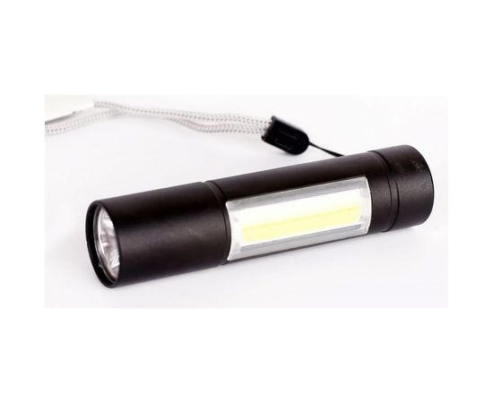 Аккумуляторный фонарь Ultraflash LED51523 4В, черный 2LED, 3 Вт, 3 режима USB 14662 