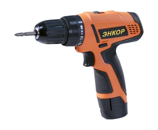 Аккумуляторная дрель-шуруповерт Энкор ДША-2 12ЭР/10Л 50022 