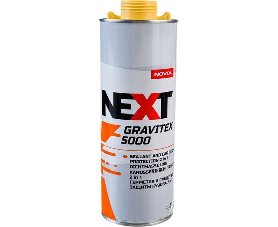 Антигравий-герметик NOVOL NEXT GRAVITEX 5000 2 в 1 бежевый, под пистолет, евробаллон 1 л 90970 