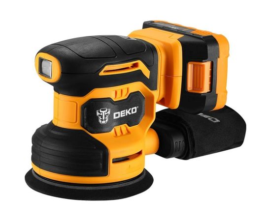 Эксцентриковая аккумуляторная шлифмашина DEKO DKCG20-125, 20В, 1х2.0Ач 063-4022 