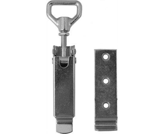 Замок для ящика VORMANN с регулирующим винтом, с выгнутой ответной частью 153/170х47 мм, оцинкованный 01207000/9030 