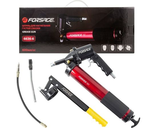 Ручной + пневматический шприц для нагнетания густой смазки Forsage 600 мл F-6636-6 51260 