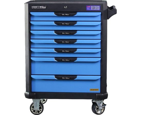 Тележка KraftWell с 7 ящиками, в подарок инструмент 277 предметов KRW-TTB+SET277 