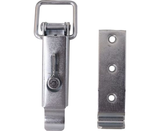 Замок для ящика VORMANN с задвижкой, с выгнутой ответной частью 138х47 мм, оцинкованный 01206130/9030 