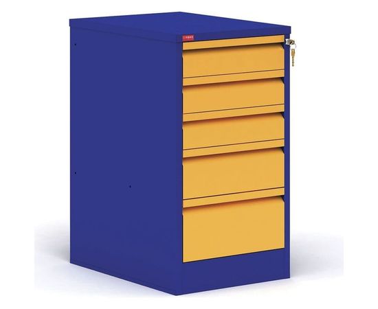 Тумба верстачная с пятью выдвижными ящиками на телескопических направляющих Т-2T ПАКС 06020022 