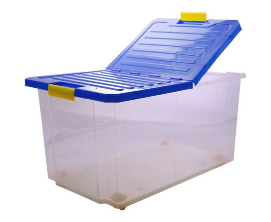 Ящик для хранения Branq Unibox 57л на роликах синий лего BQ2566СНЛЕГО 