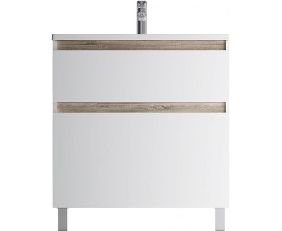 База под раковину AM.PM, X-Joy напольная, 80 см, 2 ящика, белый глянец M85AFSX0802WG 