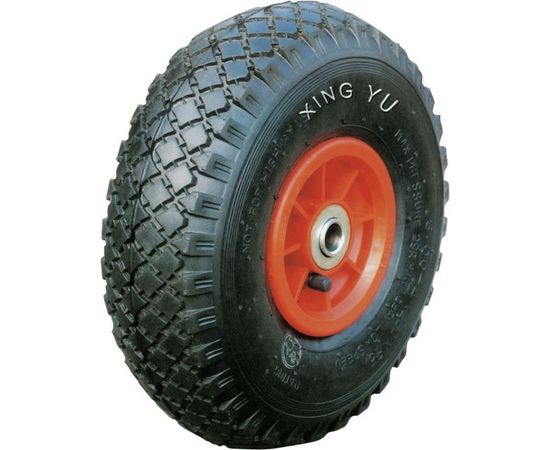 Колесо с симметричной пластиковой ступицей (250 мм; 16 мм; пневматическое) 3 00-4 MFK-TORG PR1805 16 