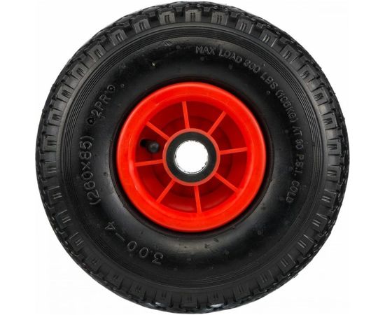 Колесо пневматическое под ось 25 мм, диаметр 255 мм, грузоподъемность 150 кг Стелла-техник 1120-255-2 