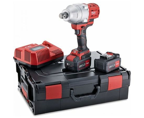 Двухскоростной аккумуляторный ударный гайковерт FLEX IW 3/4 18.0-EC/5.0 Set 492647 