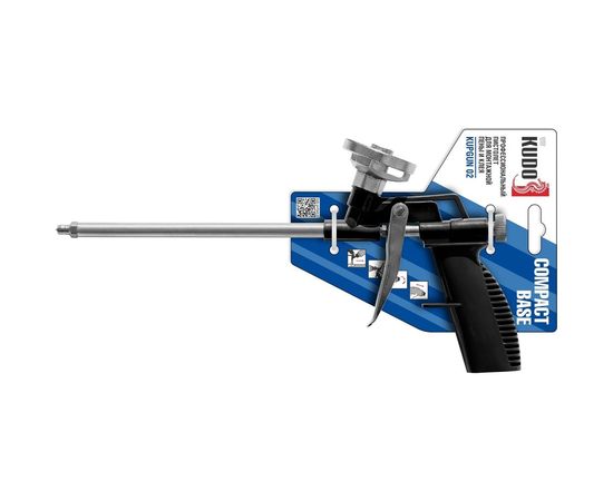 Профессиональный пистолет для монтажной пены и клея KUDO BASE COMPACT KUPGUN02N 